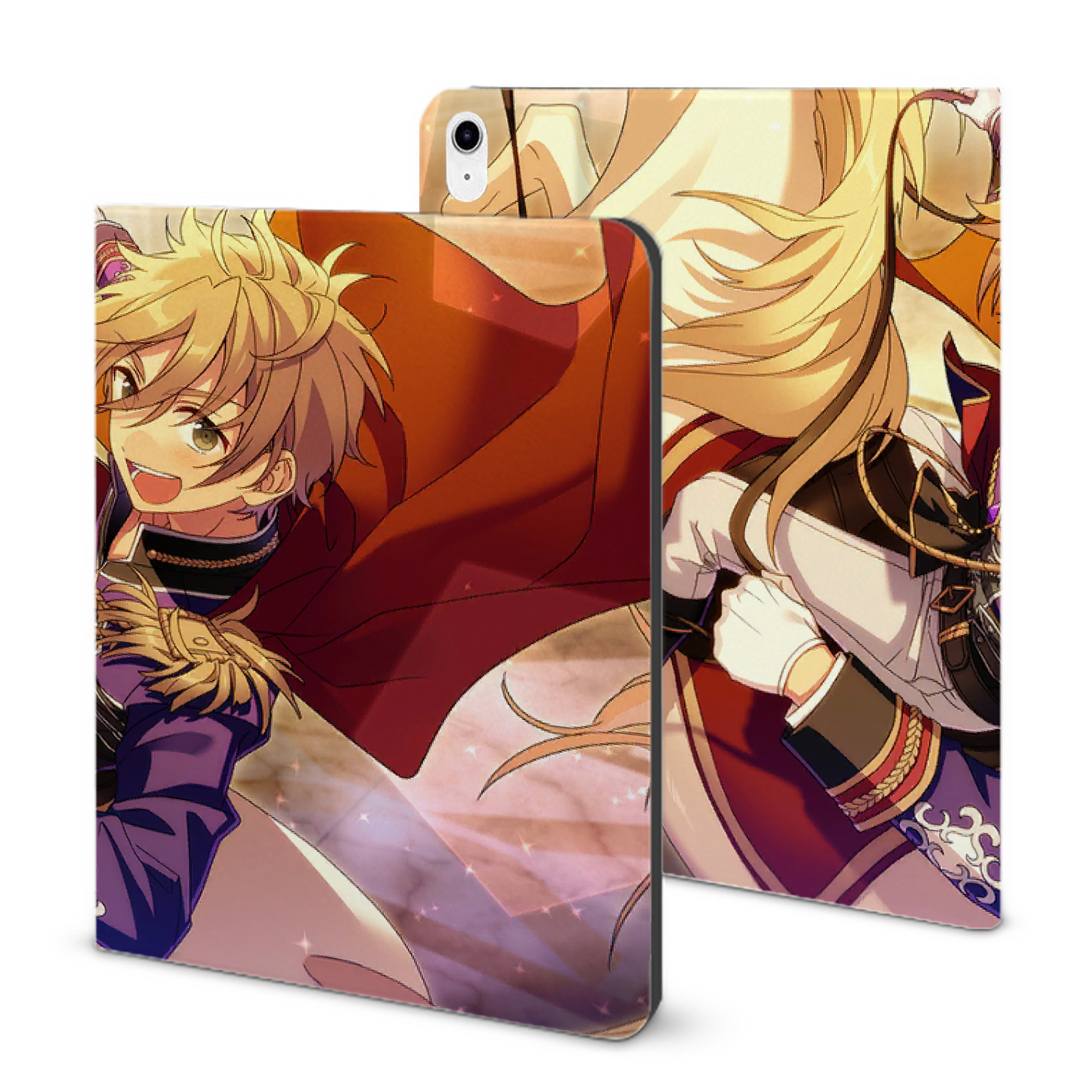 （画像用） あんさんぶるスターズ! Ensemble Stars IPad ケース ブック型 PUレザー TPU 耐衝撃 軽量 薄型 ペン収納なし 全面保護 IPad 各モデル対応
